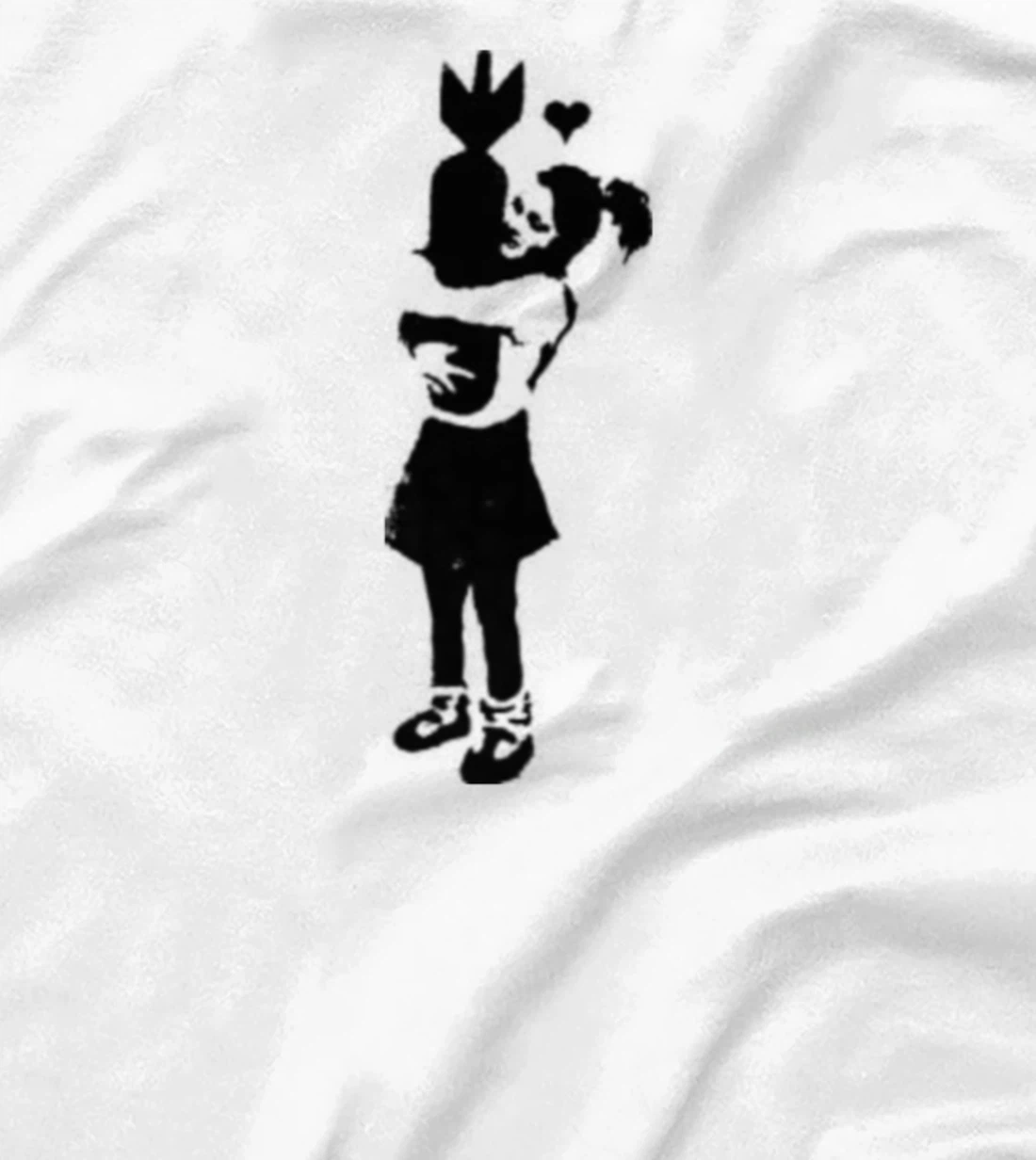 Graffiti T-Shirt, Women T-Shirt, graffiti art T-Shirt, Women T-Shirt, girls' hugging bomb Long Sleeve T-Shirt, Women T-Shirt