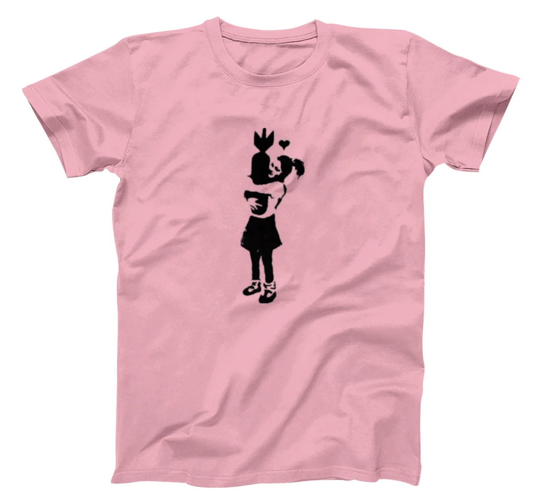 Graffiti T-Shirt, Women T-Shirt, graffiti art T-Shirt, Women T-Shirt, girls' hugging bomb Long Sleeve T-Shirt, Women T-Shirt