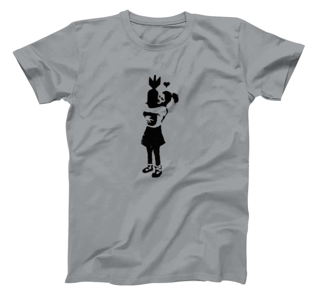 Graffiti T-Shirt, Women T-Shirt, graffiti art T-Shirt, Women T-Shirt, girls' hugging bomb Long Sleeve T-Shirt, Women T-Shirt