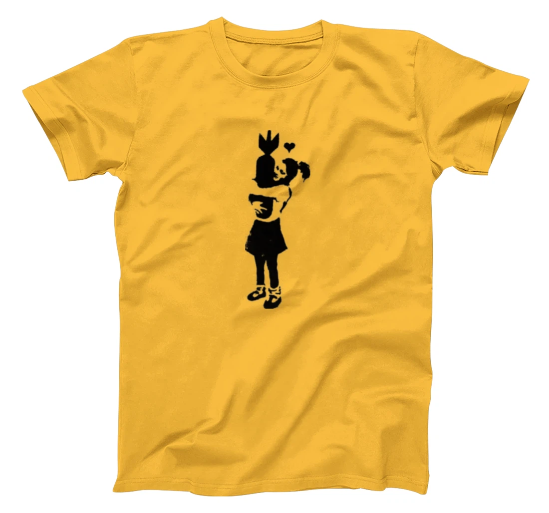 Graffiti T-Shirt, Women T-Shirt, graffiti art T-Shirt, Women T-Shirt, girls' hugging bomb Long Sleeve T-Shirt, Women T-Shirt