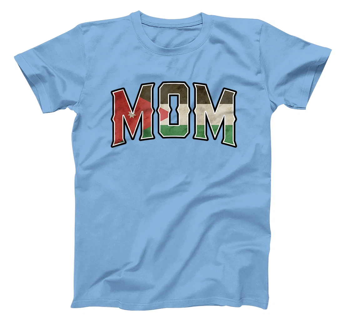 Womens Mom Jordanian Vintage Heritage DNA Flag T-Shirt, Women T-Shirt