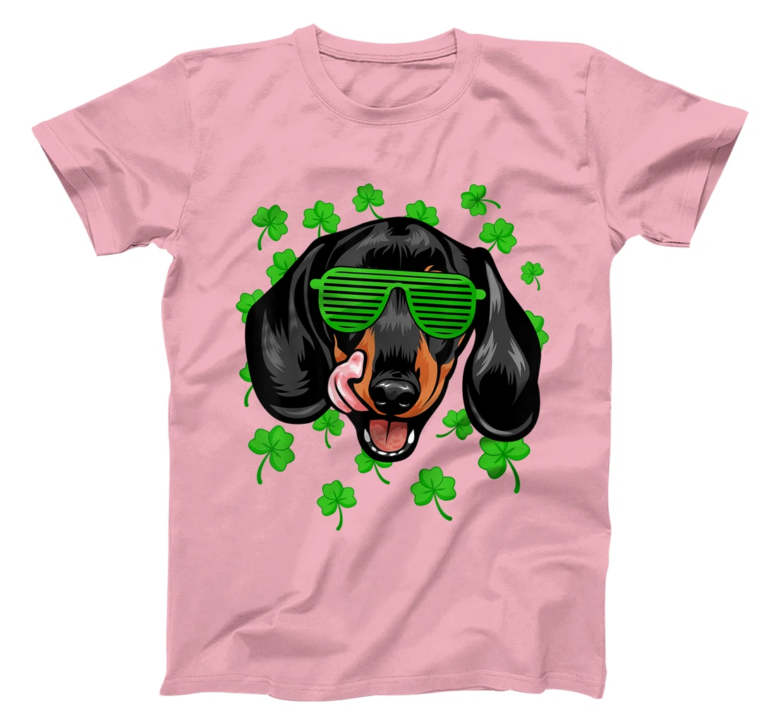 Womens Leprechaun Dachshund St. Patrick's Day Dog Shamrock T-Shirt, Kid T-Shirt and Women T-Shirt