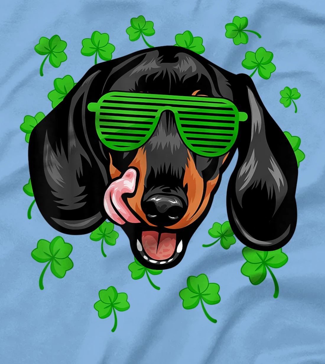 Womens Leprechaun Dachshund St. Patrick's Day Dog Shamrock T-Shirt, Kid T-Shirt and Women T-Shirt