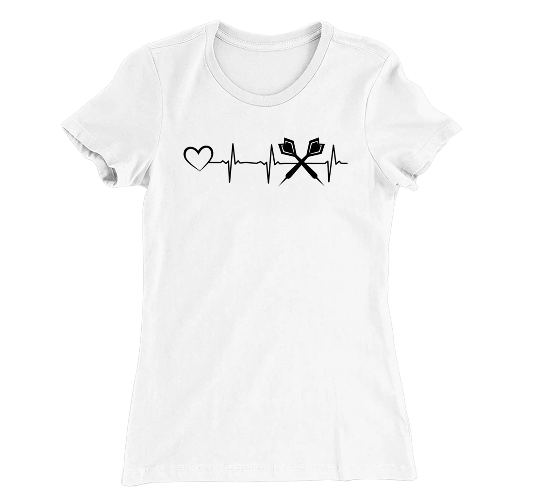 Darts Heartbeat Heart EKG Heartline Darts Game Darts Player T-Shirt, Kid T-Shirt and Women T-Shirt