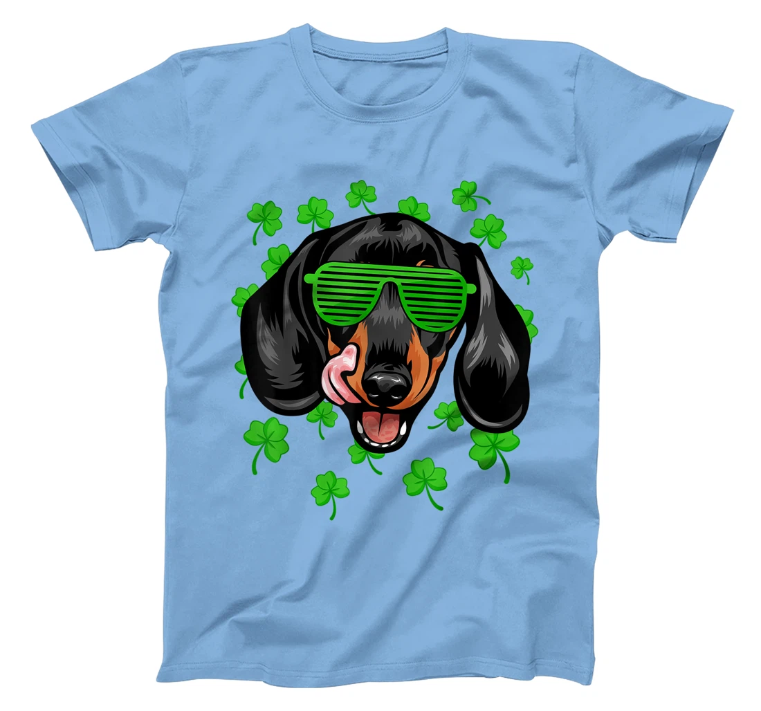 Womens Leprechaun Dachshund St. Patrick's Day Dog Shamrock T-Shirt, Kid T-Shirt and Women T-Shirt