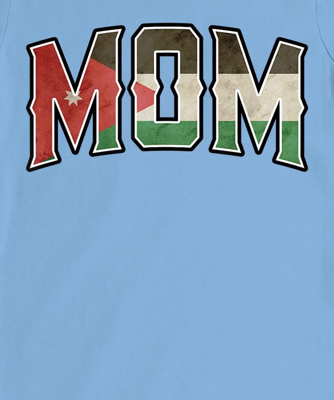 Womens Mom Jordanian Vintage Heritage DNA Flag T-Shirt, Women T-Shirt