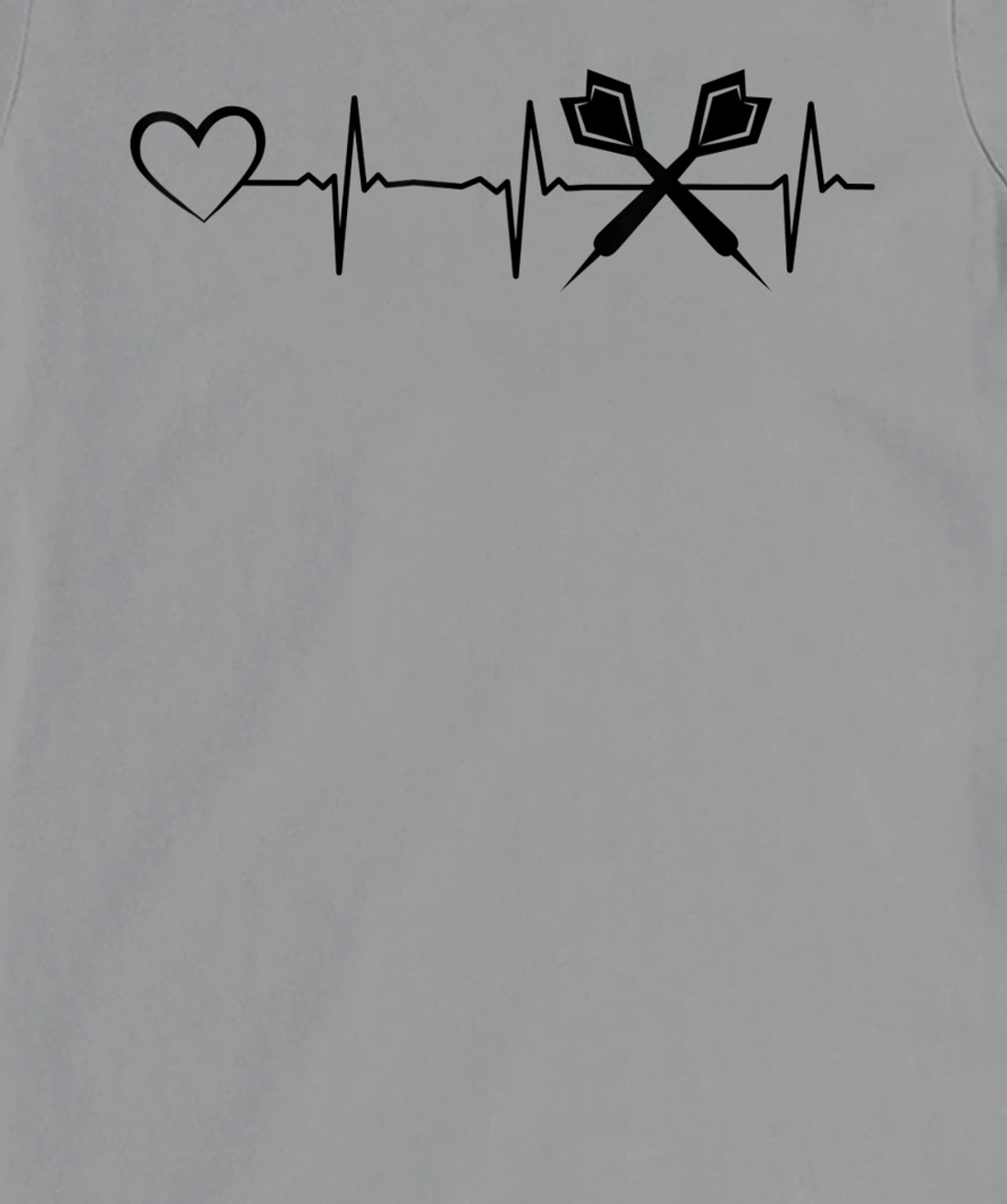 Darts Heartbeat Heart EKG Heartline Darts Game Darts Player T-Shirt, Kid T-Shirt and Women T-Shirt