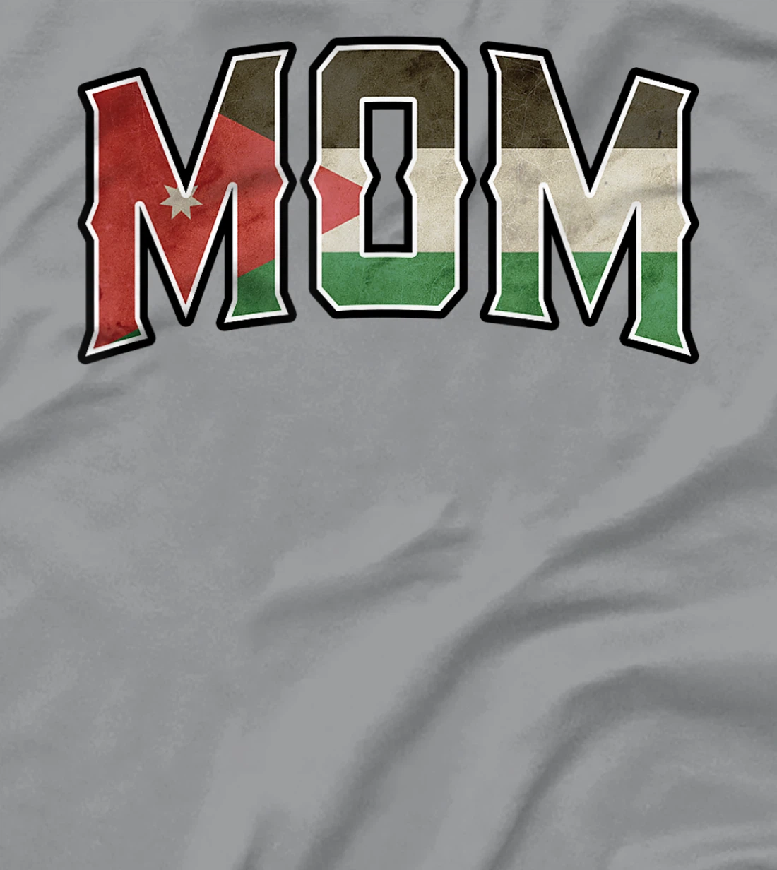 Womens Mom Jordanian Vintage Heritage DNA Flag T-Shirt, Women T-Shirt