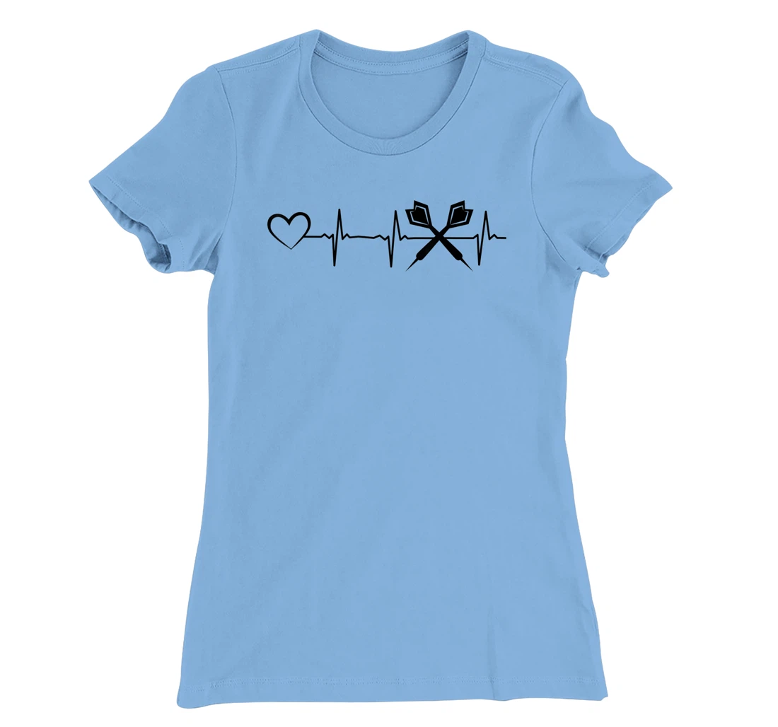Darts Heartbeat Heart EKG Heartline Darts Game Darts Player T-Shirt, Kid T-Shirt and Women T-Shirt