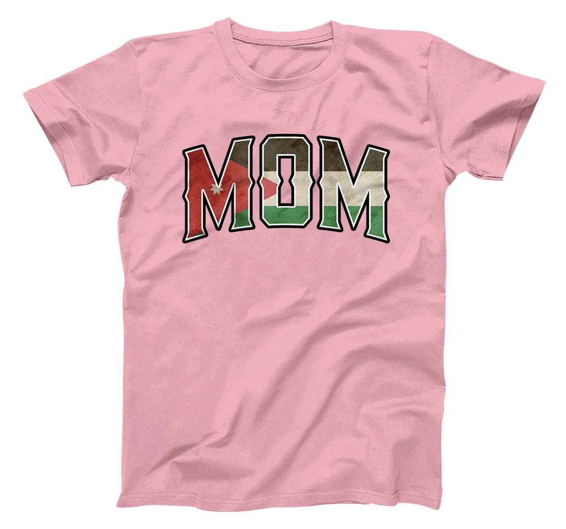 Womens Mom Jordanian Vintage Heritage DNA Flag T-Shirt, Women T-Shirt