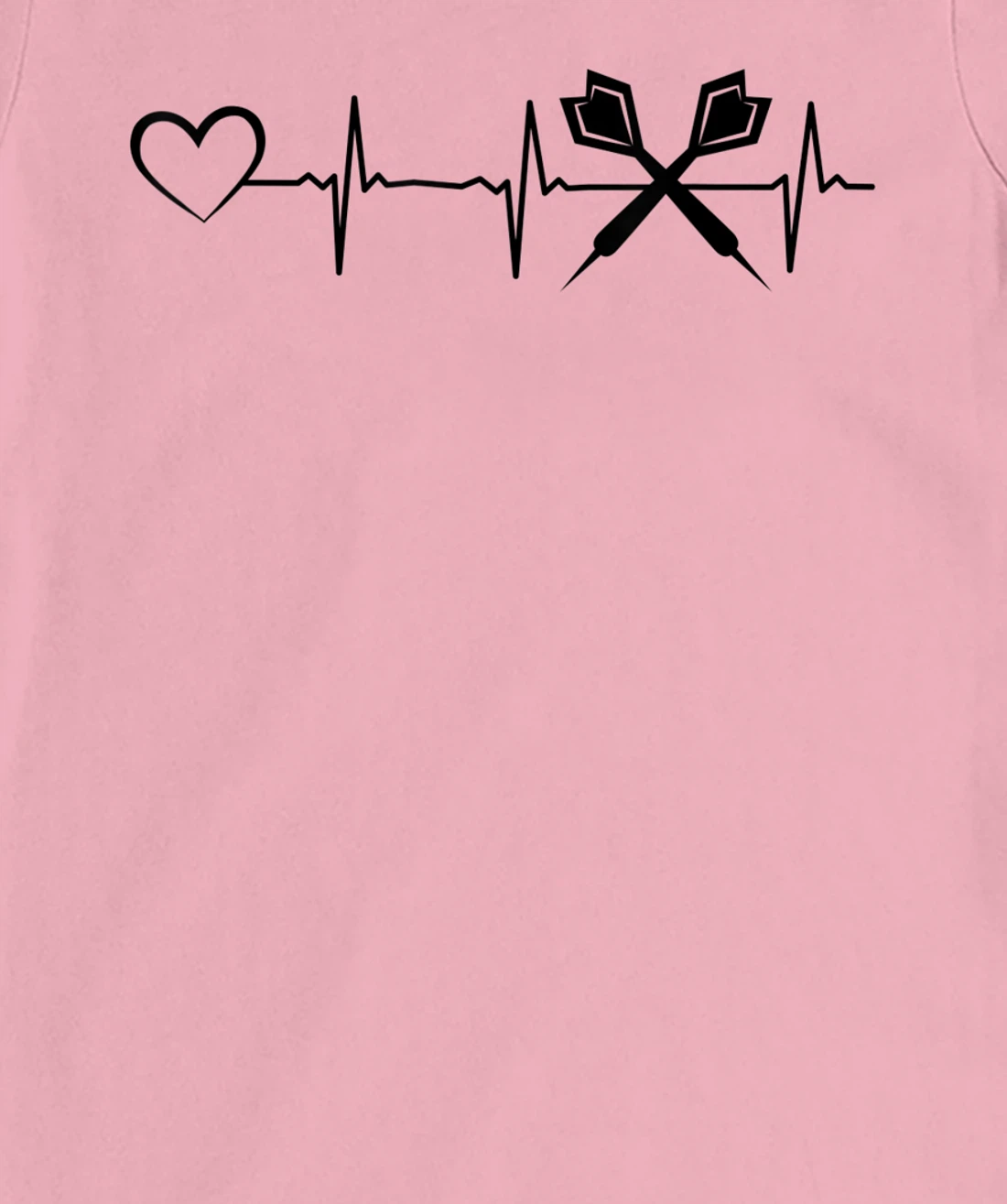 Darts Heartbeat Heart EKG Heartline Darts Game Darts Player T-Shirt, Kid T-Shirt and Women T-Shirt