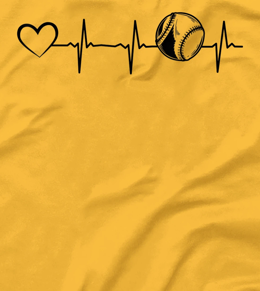 Softball Heartbeat Heart EKG Heartline Softball Player T-Shirt, Kid T-Shirt and Women T-Shirt