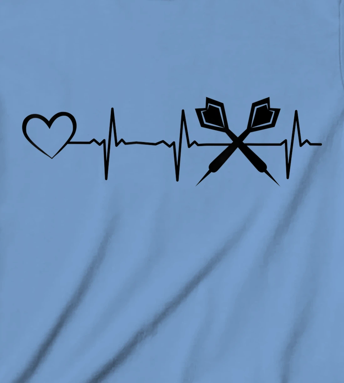 Darts Heartbeat Heart EKG Heartline Darts Game Darts Player T-Shirt, Kid T-Shirt and Women T-Shirt