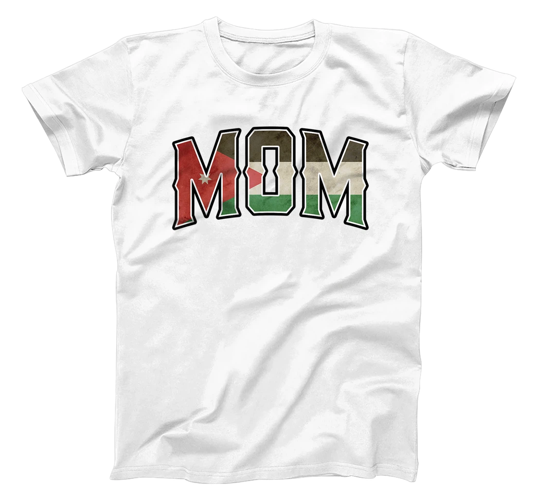 Womens Mom Jordanian Vintage Heritage DNA Flag T-Shirt, Women T-Shirt