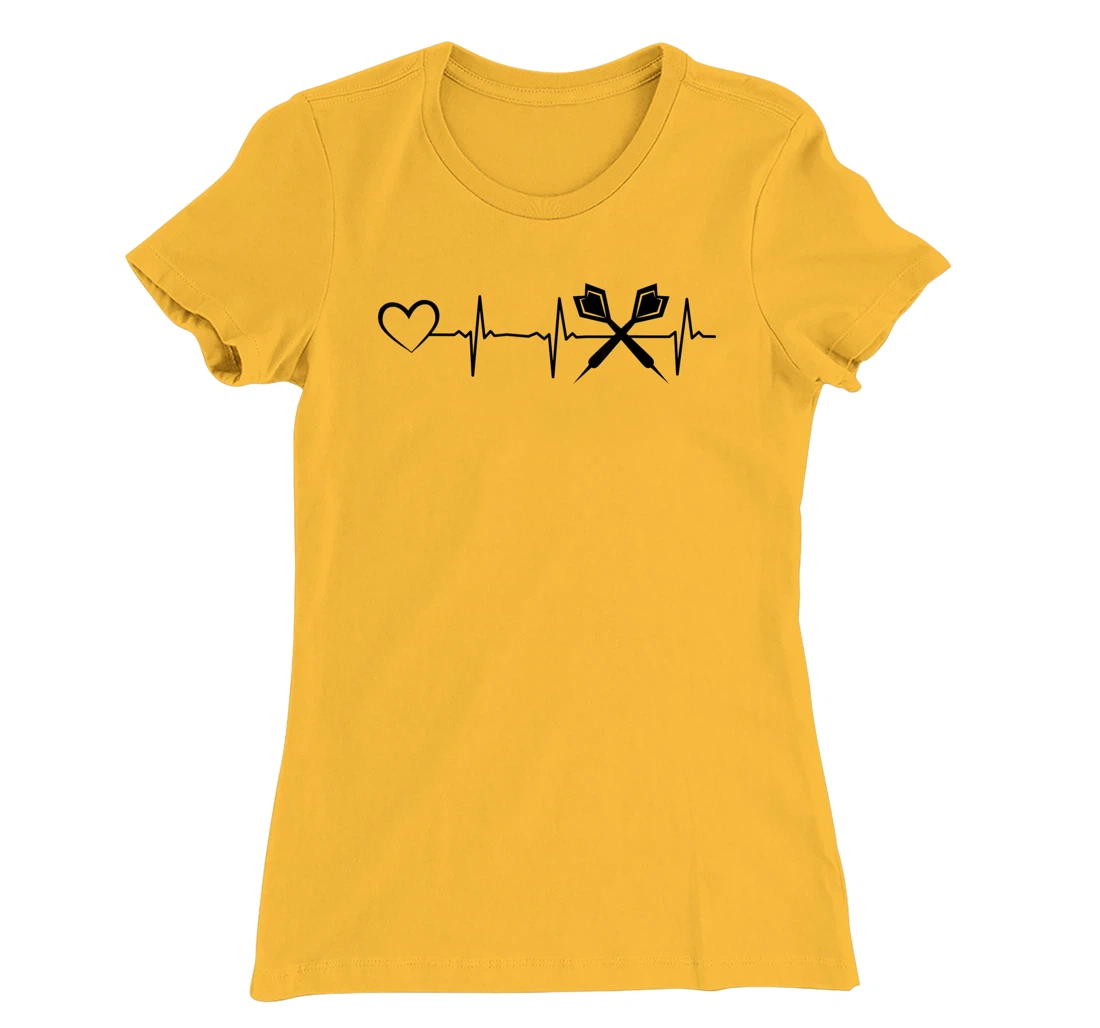 Darts Heartbeat Heart EKG Heartline Darts Game Darts Player T-Shirt, Kid T-Shirt and Women T-Shirt