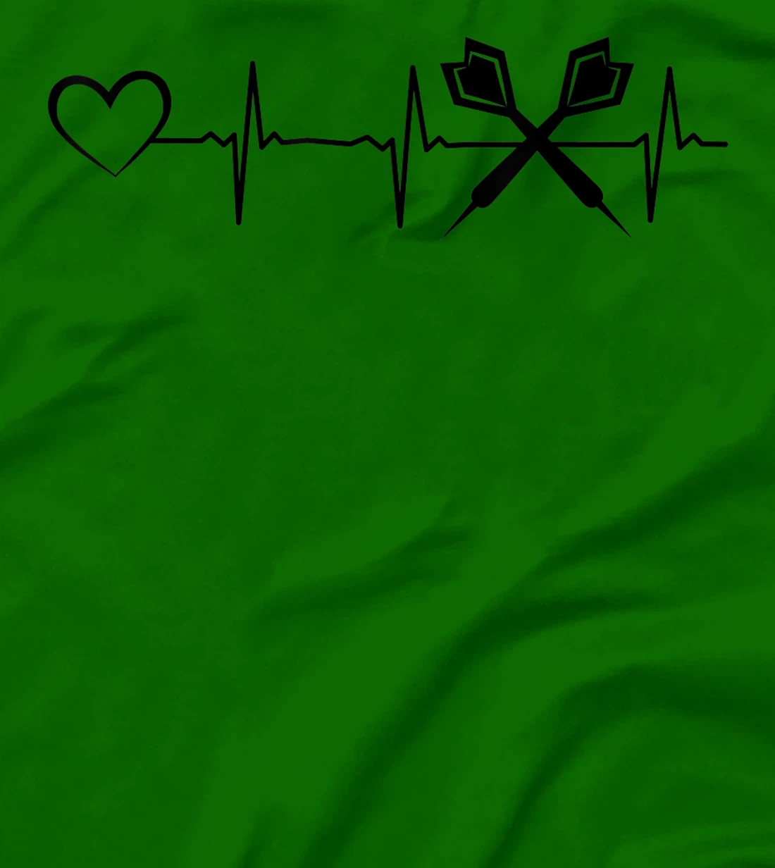 Darts Heartbeat Heart EKG Heartline Darts Game Darts Player T-Shirt, Kid T-Shirt and Women T-Shirt