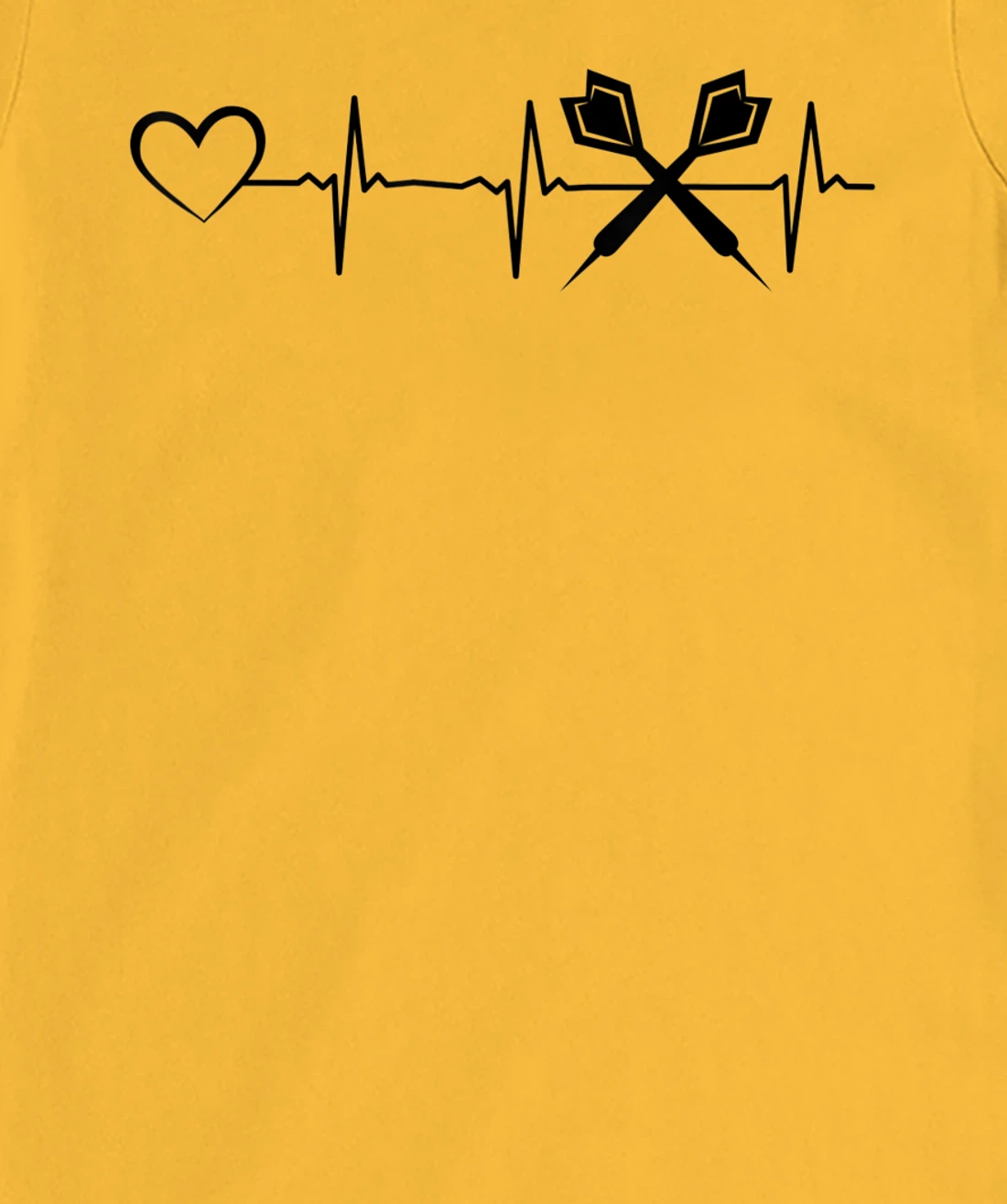 Darts Heartbeat Heart EKG Heartline Darts Game Darts Player T-Shirt, Kid T-Shirt and Women T-Shirt