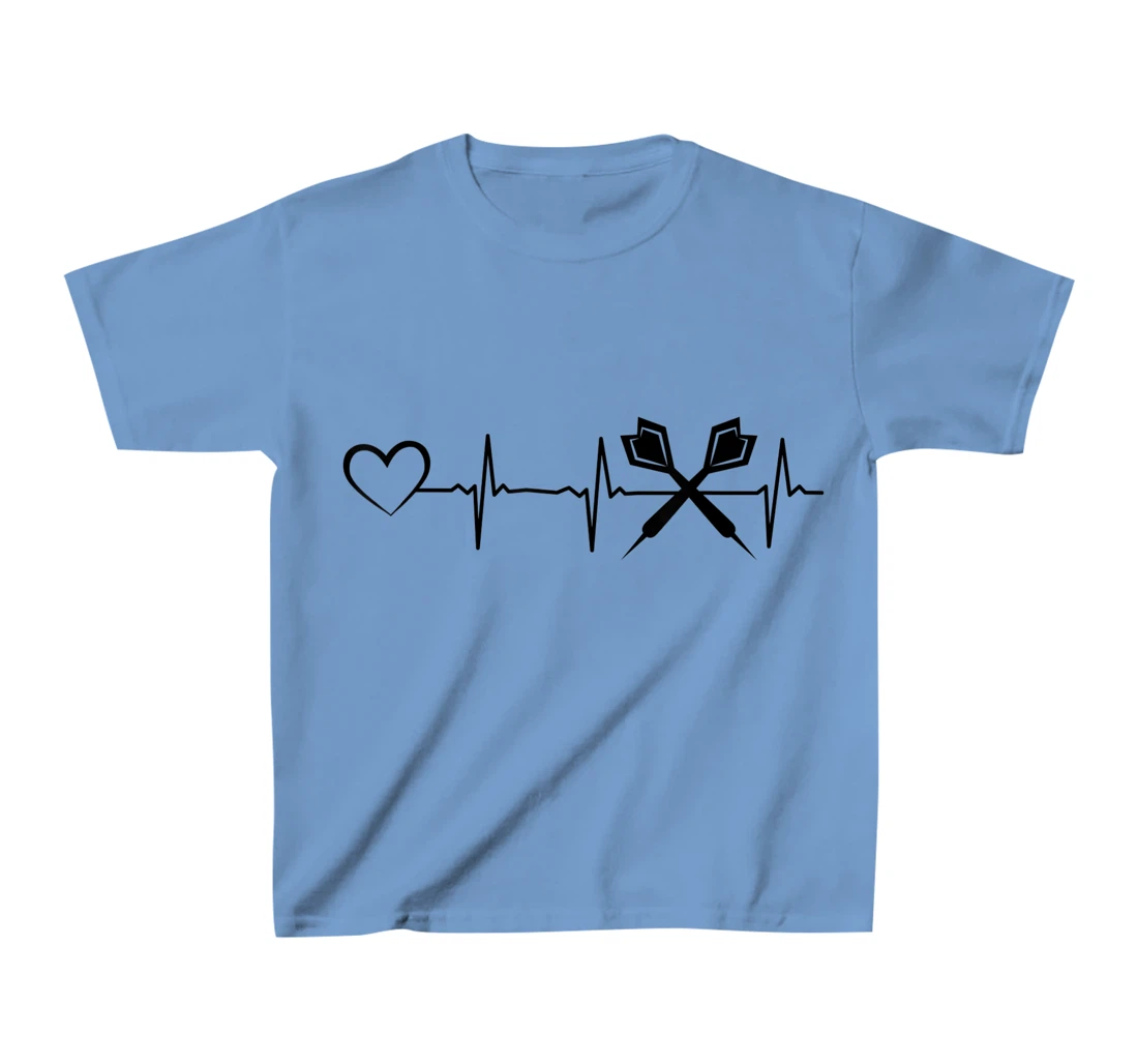 Darts Heartbeat Heart EKG Heartline Darts Game Darts Player T-Shirt, Kid T-Shirt and Women T-Shirt