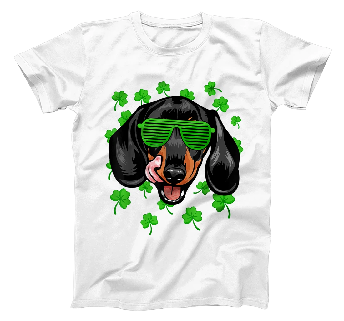 Womens Leprechaun Dachshund St. Patrick's Day Dog Shamrock T-Shirt, Kid T-Shirt and Women T-Shirt