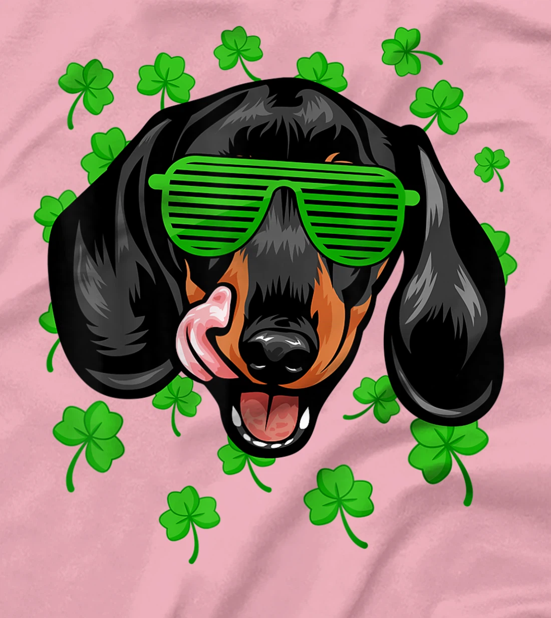 Womens Leprechaun Dachshund St. Patrick's Day Dog Shamrock T-Shirt, Kid T-Shirt and Women T-Shirt