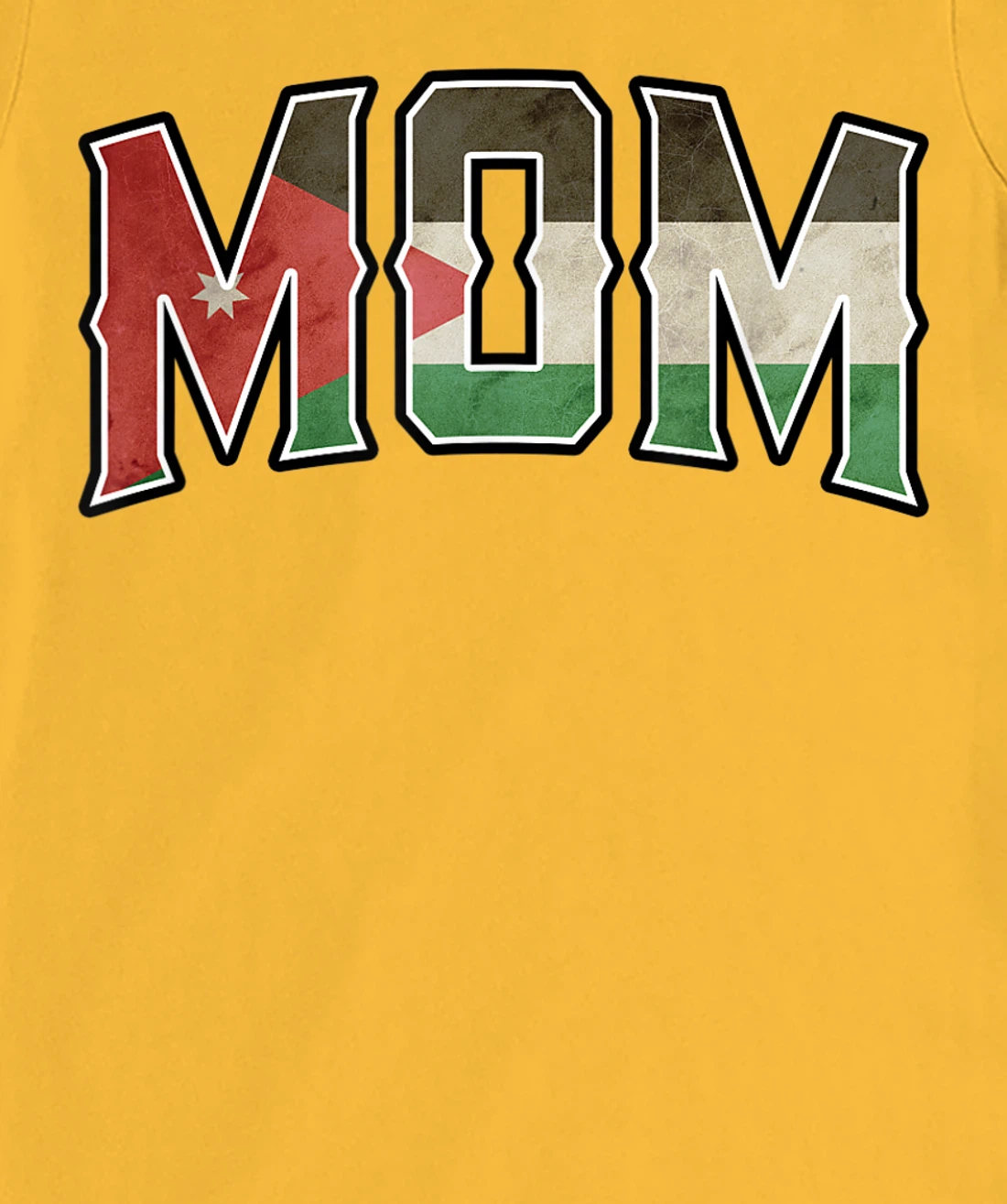 Womens Mom Jordanian Vintage Heritage DNA Flag T-Shirt, Women T-Shirt