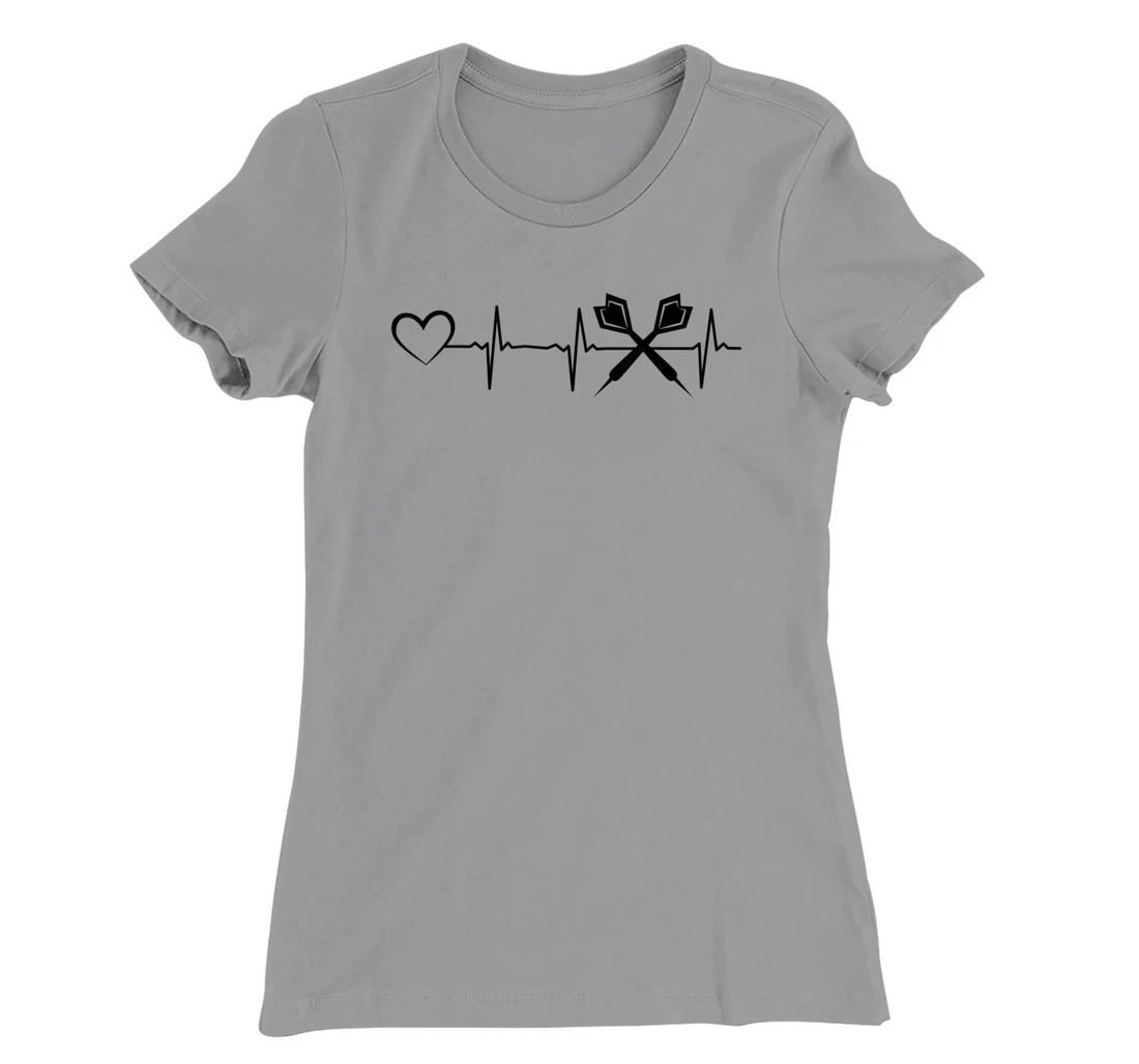 Darts Heartbeat Heart EKG Heartline Darts Game Darts Player T-Shirt, Kid T-Shirt and Women T-Shirt