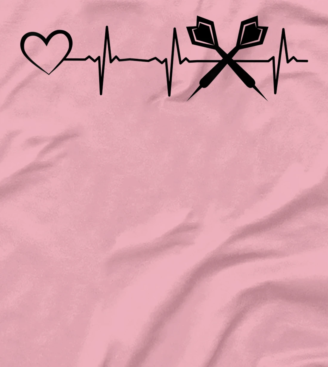 Darts Heartbeat Heart EKG Heartline Darts Game Darts Player T-Shirt, Kid T-Shirt and Women T-Shirt