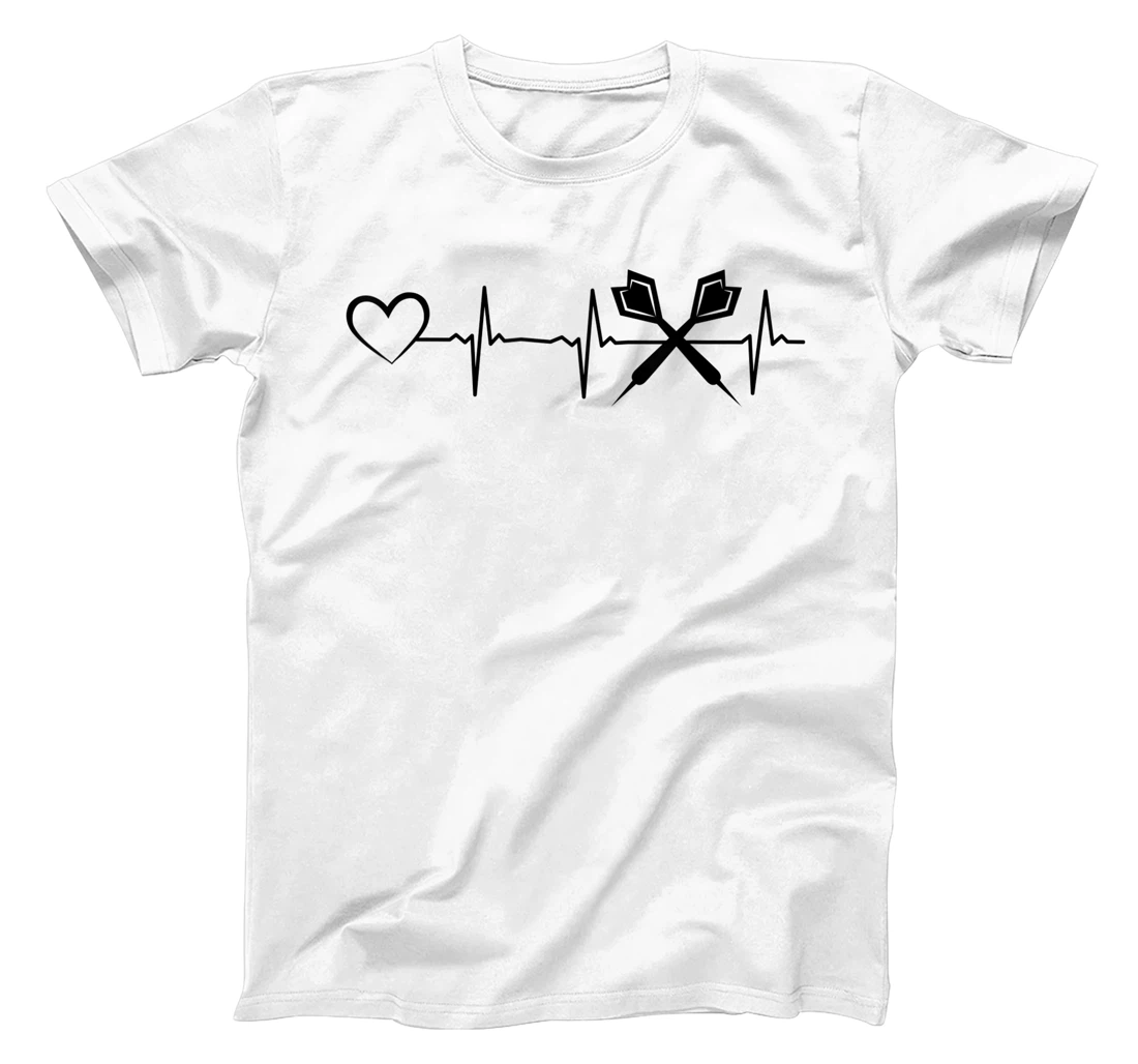 Darts Heartbeat Heart EKG Heartline Darts Game Darts Player T-Shirt, Kid T-Shirt and Women T-Shirt