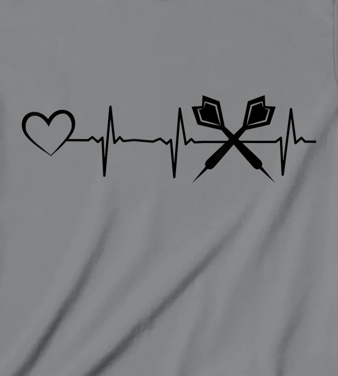 Darts Heartbeat Heart EKG Heartline Darts Game Darts Player T-Shirt, Kid T-Shirt and Women T-Shirt