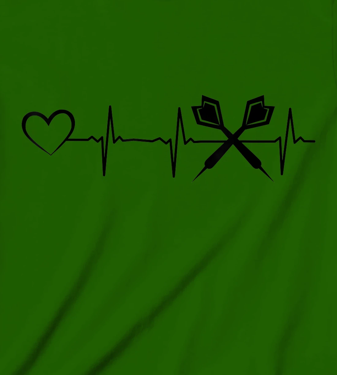 Darts Heartbeat Heart EKG Heartline Darts Game Darts Player T-Shirt, Kid T-Shirt and Women T-Shirt