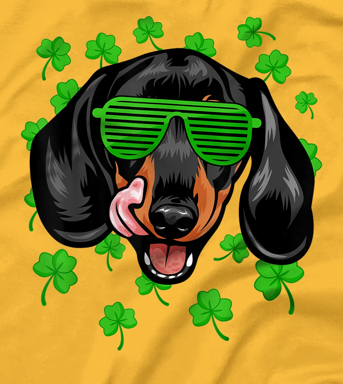 Womens Leprechaun Dachshund St. Patrick's Day Dog Shamrock T-Shirt, Kid T-Shirt and Women T-Shirt