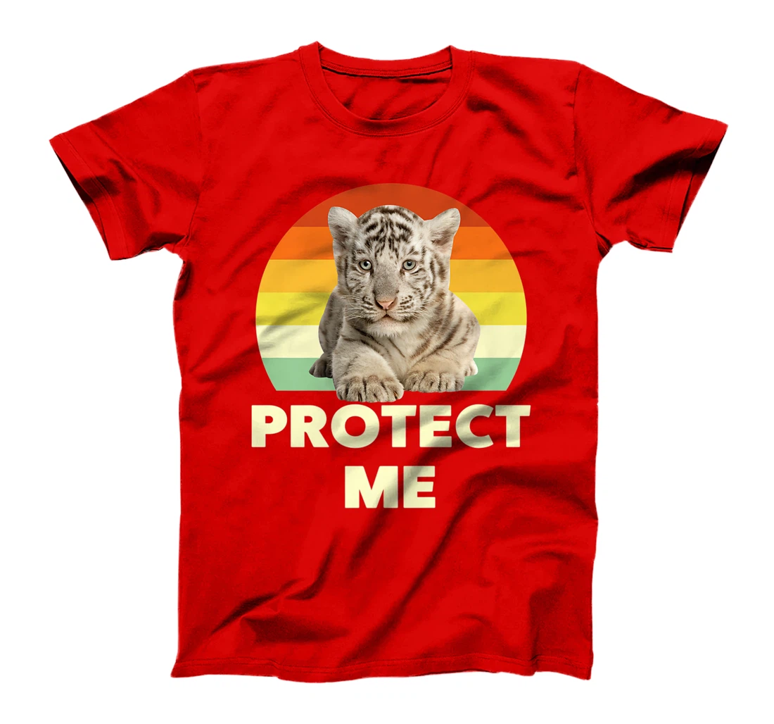 Protect Me Vintage Funny Baby Tigers Novelty Graphic Designs T-Shirt, Kid T-Shirt and Women T-Shirt
