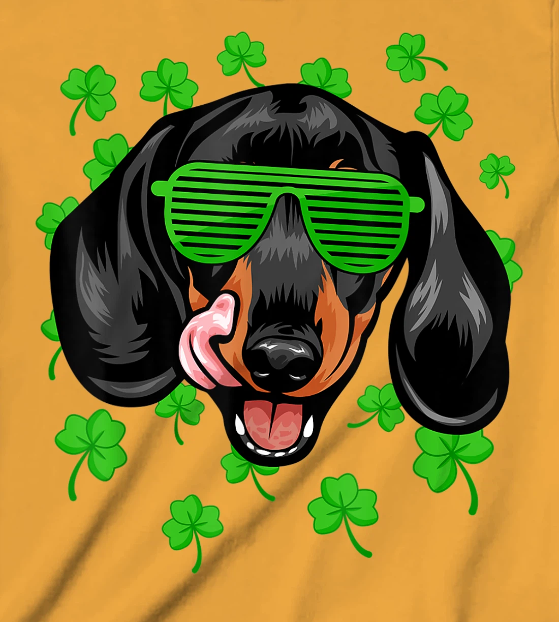 Womens Leprechaun Dachshund St. Patrick's Day Dog Shamrock T-Shirt, Kid T-Shirt and Women T-Shirt