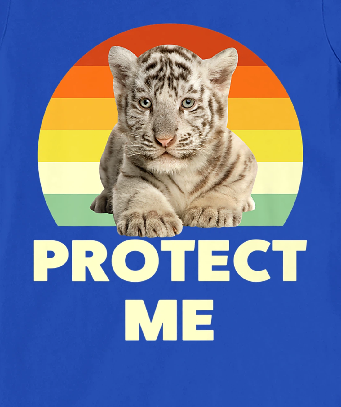Protect Me Vintage Funny Baby Tigers Novelty Graphic Designs T-Shirt, Kid T-Shirt and Women T-Shirt