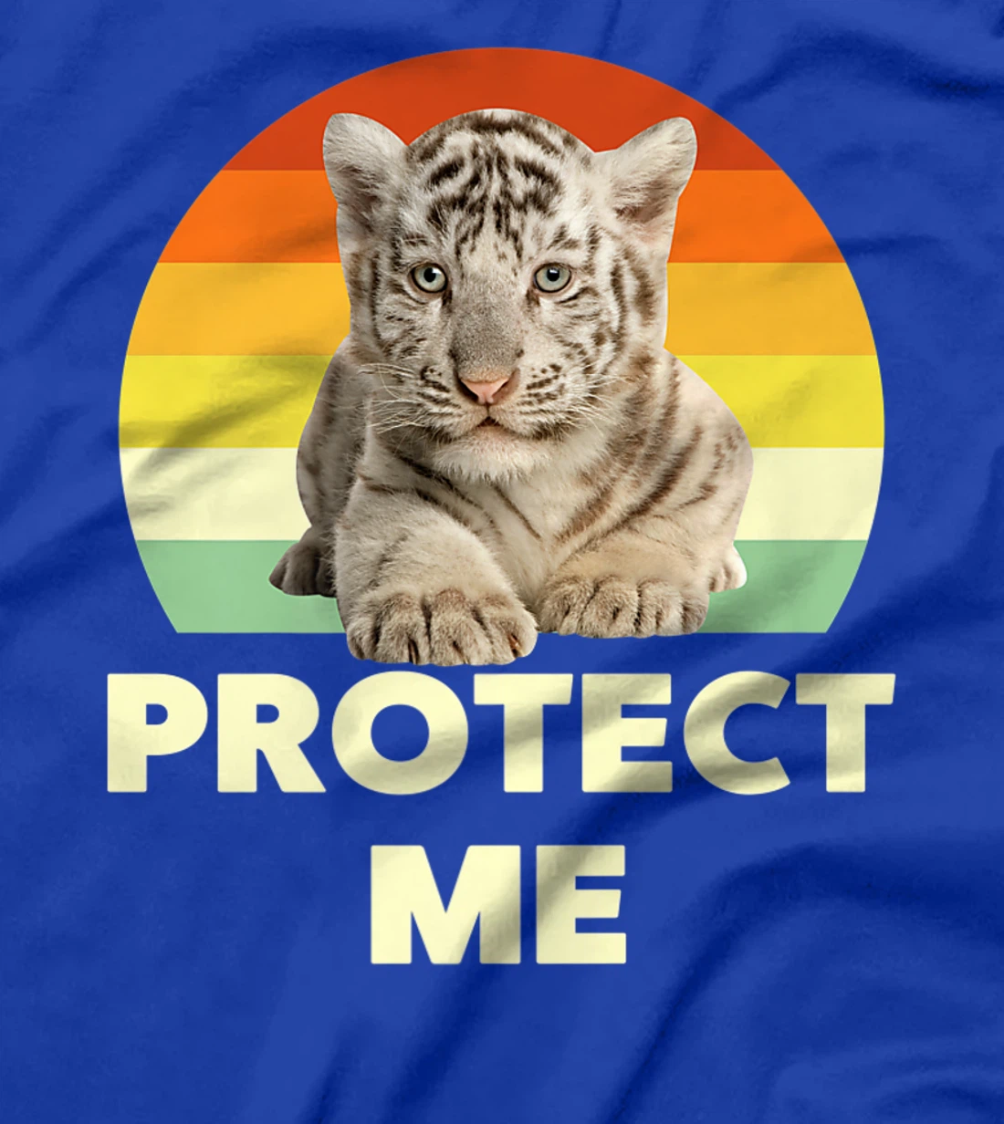Protect Me Vintage Funny Baby Tigers Novelty Graphic Designs T-Shirt, Kid T-Shirt and Women T-Shirt