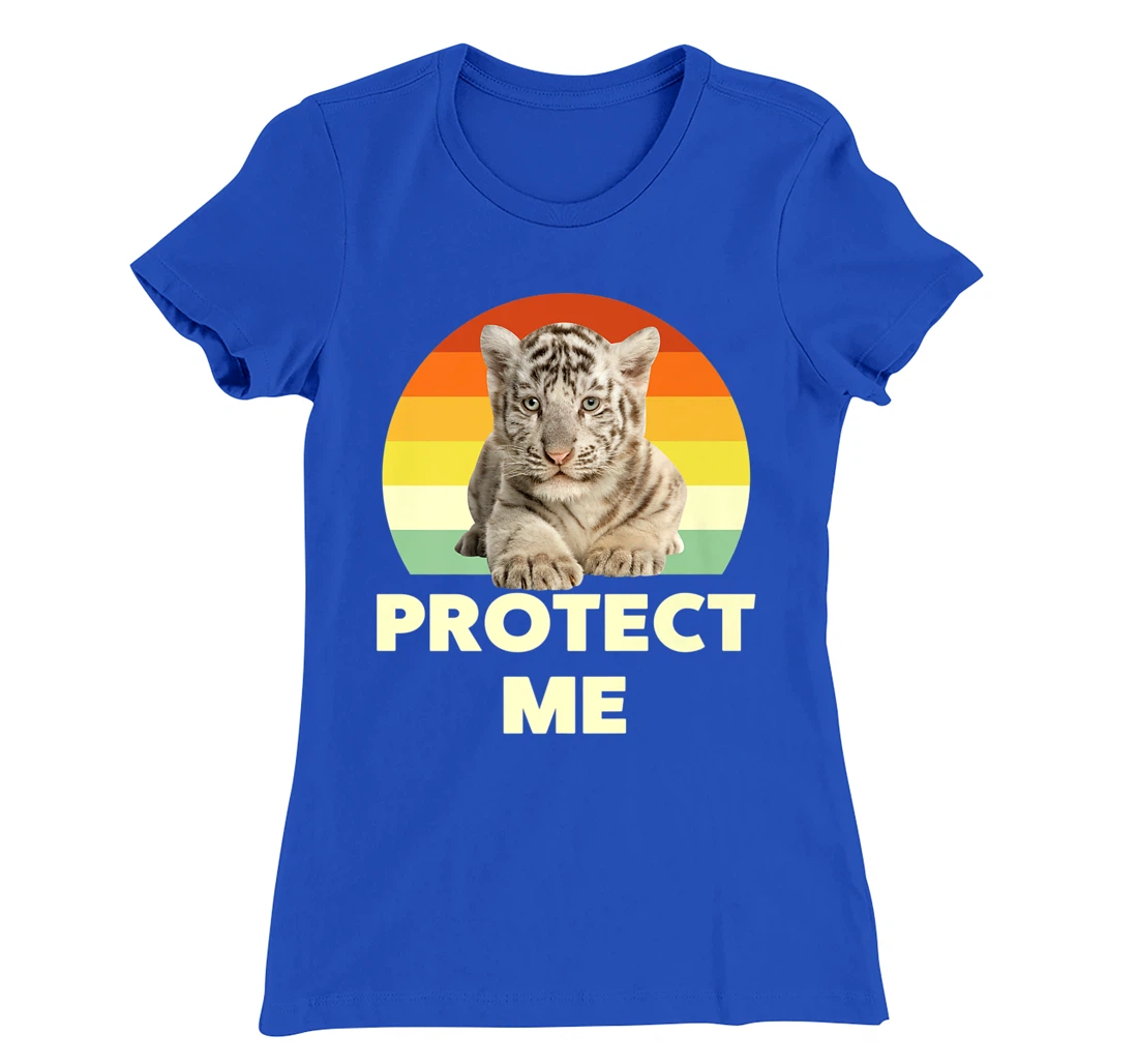 Protect Me Vintage Funny Baby Tigers Novelty Graphic Designs T-Shirt, Kid T-Shirt and Women T-Shirt