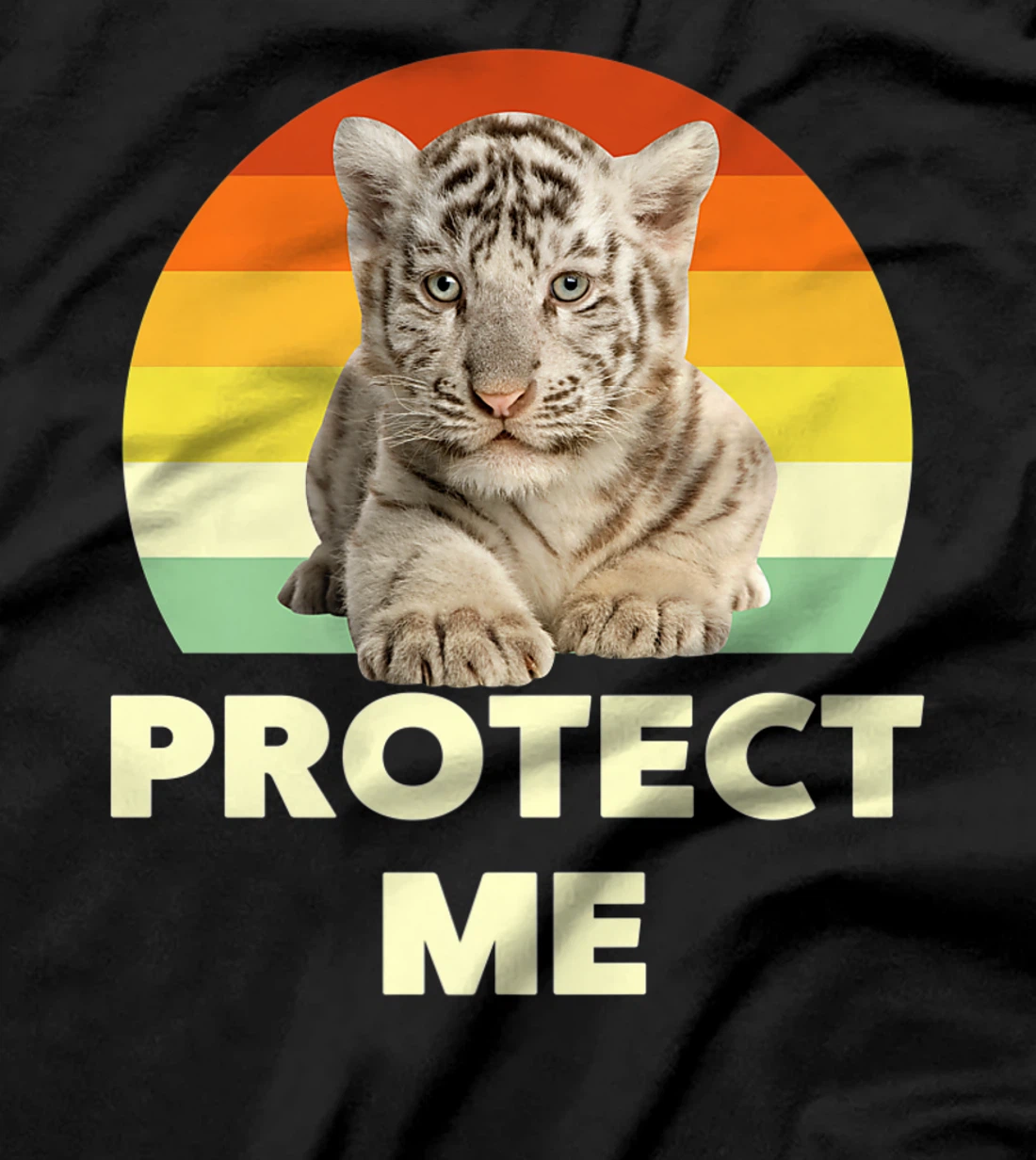 Protect Me Vintage Funny Baby Tigers Novelty Graphic Designs T-Shirt, Kid T-Shirt and Women T-Shirt