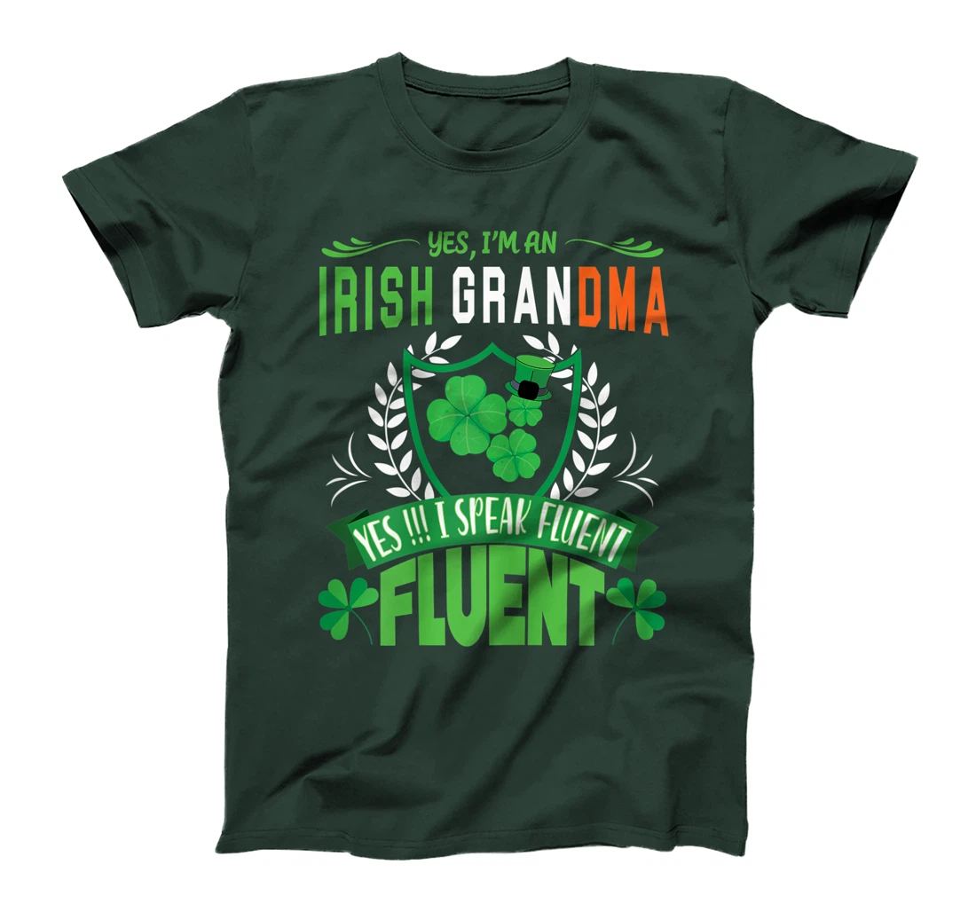 I'm An Irish Grandma St Patrick's Day Women Shamrock Gifts T-Shirt, Women T-Shirt