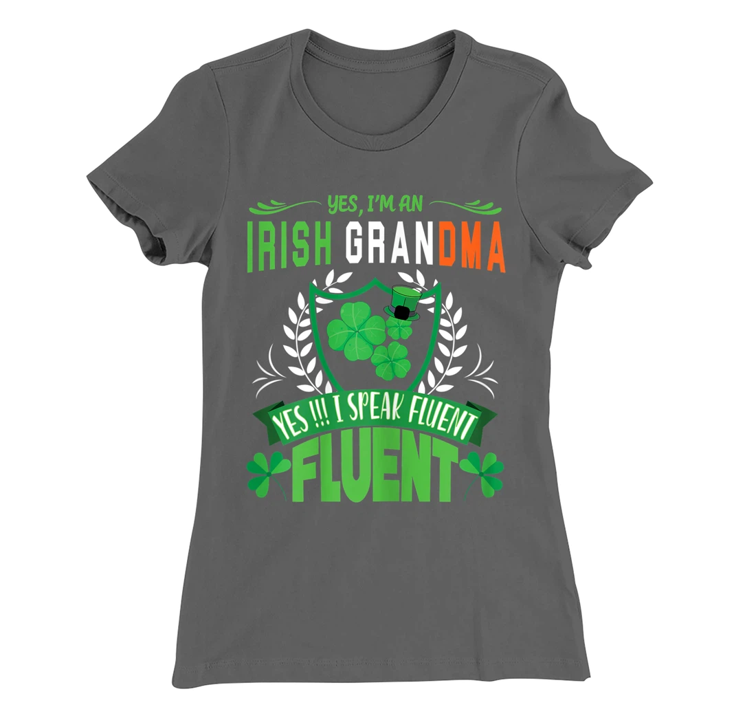 I'm An Irish Grandma St Patrick's Day Women Shamrock Gifts T-Shirt, Women T-Shirt