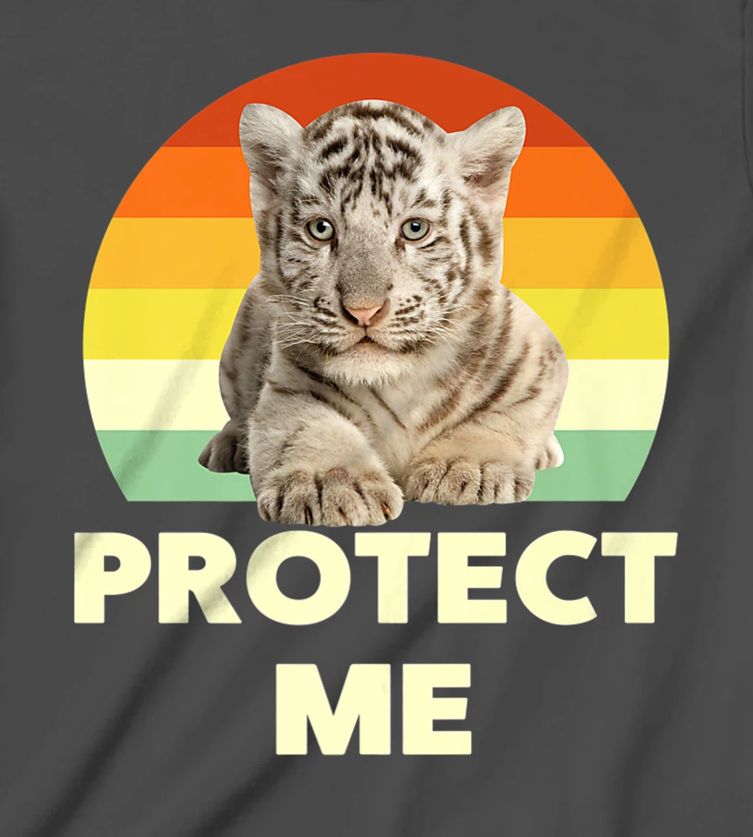 Protect Me Vintage Funny Baby Tigers Novelty Graphic Designs T-Shirt, Kid T-Shirt and Women T-Shirt