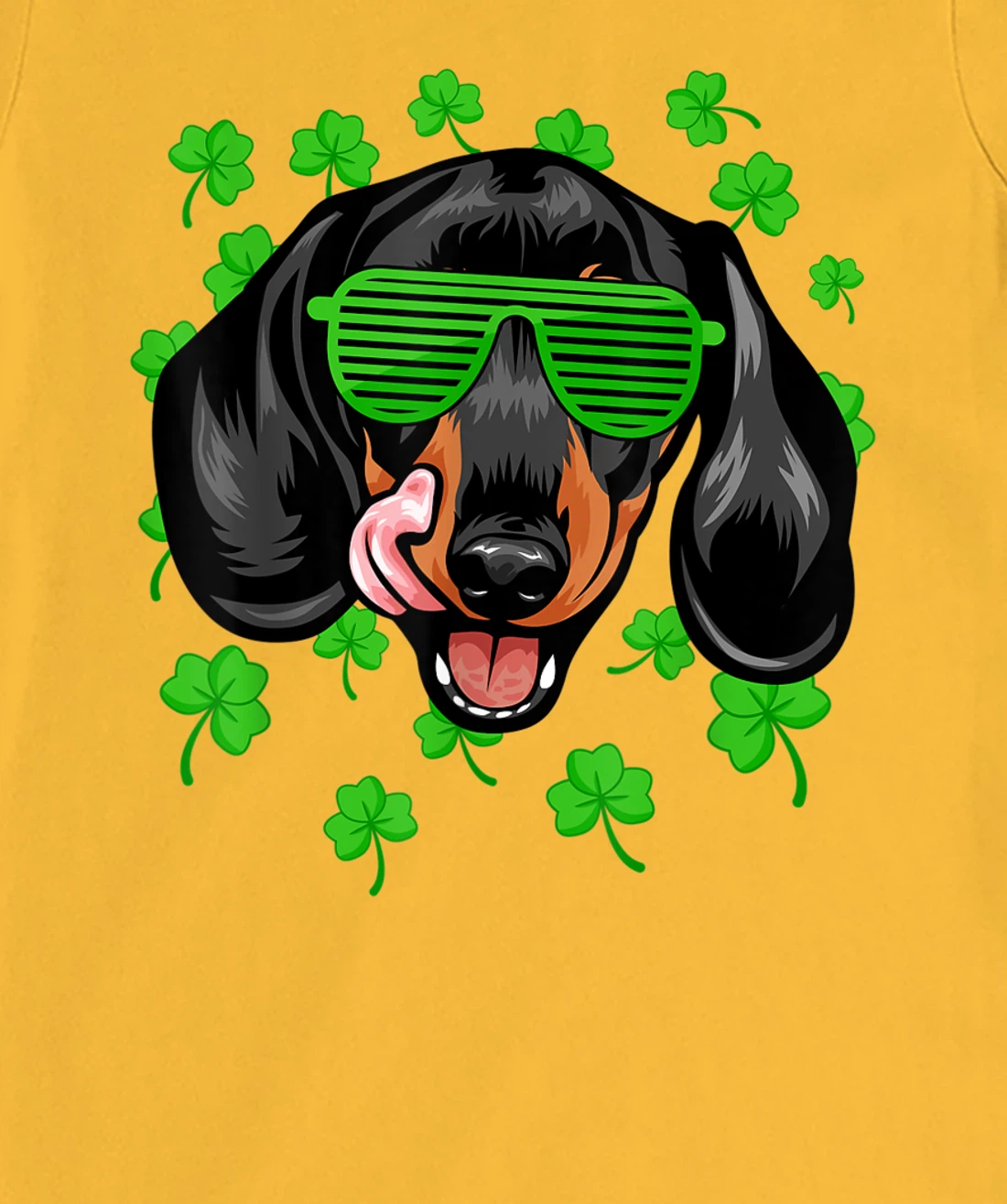 Womens Leprechaun Dachshund St. Patrick's Day Dog Shamrock T-Shirt, Kid T-Shirt and Women T-Shirt