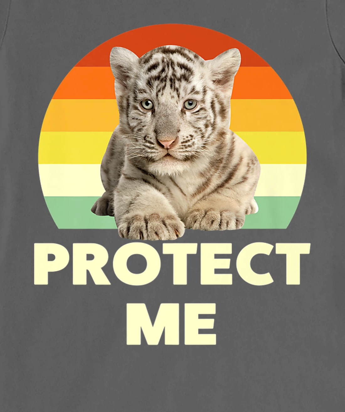Protect Me Vintage Funny Baby Tigers Novelty Graphic Designs T-Shirt, Kid T-Shirt and Women T-Shirt