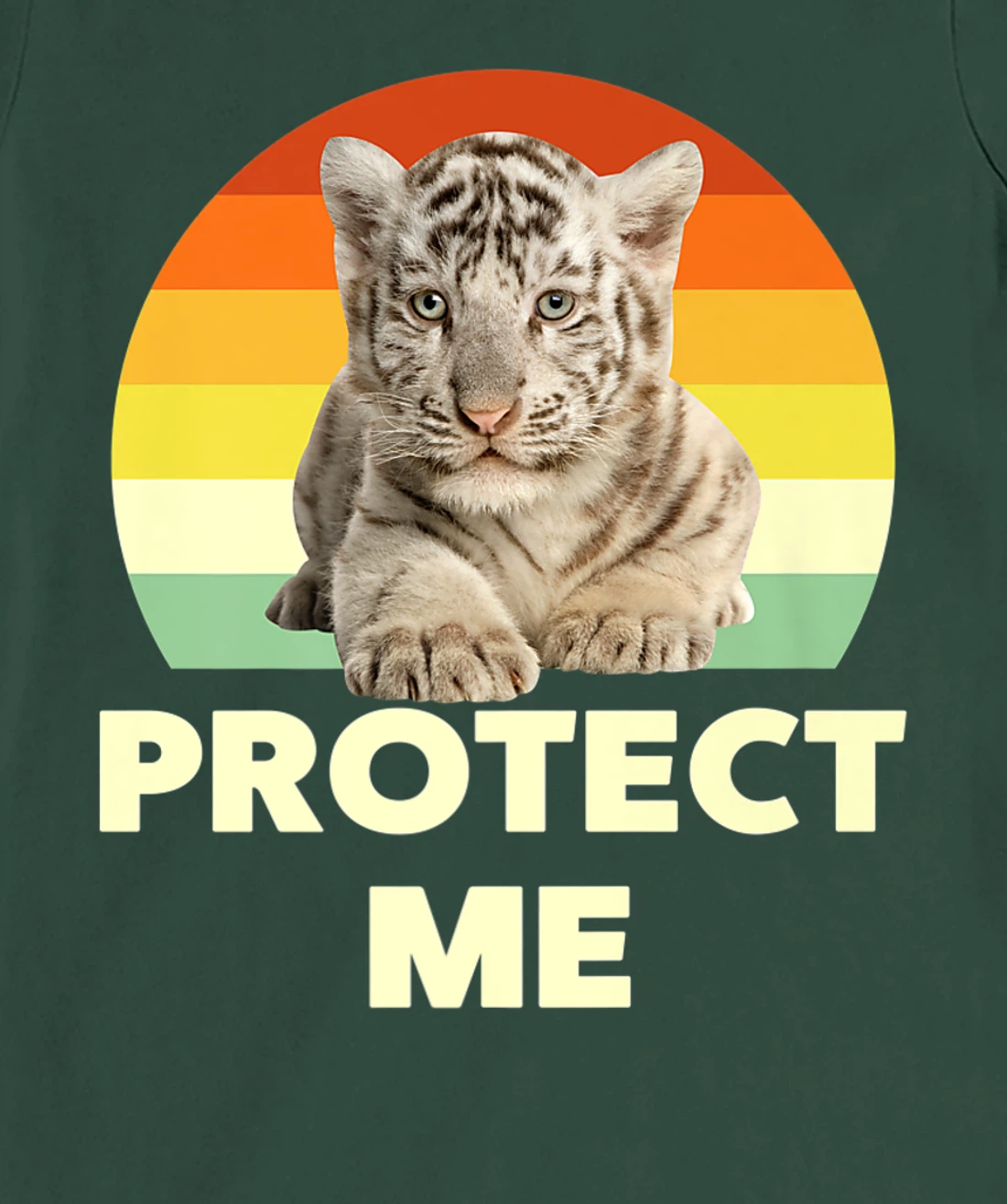 Protect Me Vintage Funny Baby Tigers Novelty Graphic Designs T-Shirt, Kid T-Shirt and Women T-Shirt