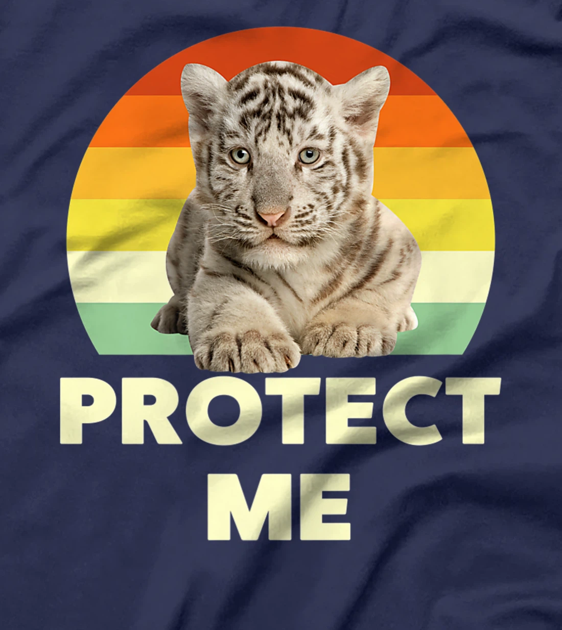 Protect Me Vintage Funny Baby Tigers Novelty Graphic Designs T-Shirt, Kid T-Shirt and Women T-Shirt