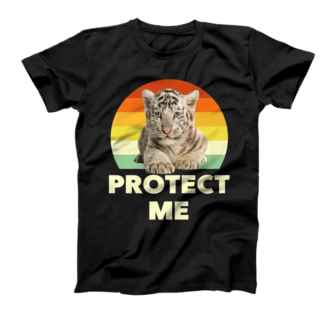 Protect Me Vintage Funny Baby Tigers Novelty Graphic Designs T-Shirt, Kid T-Shirt and Women T-Shirt