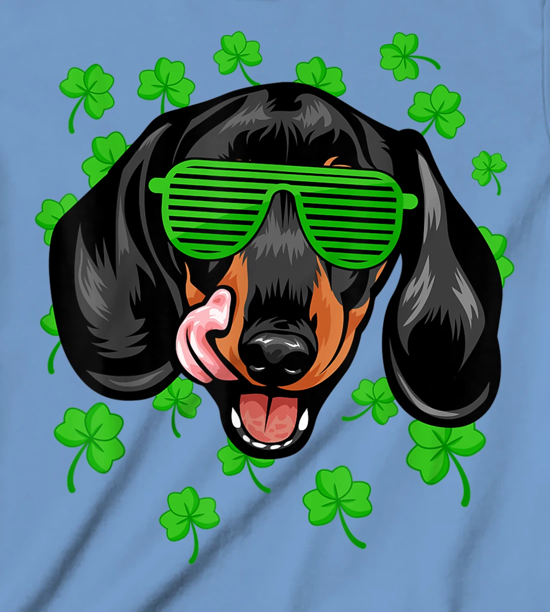Womens Leprechaun Dachshund St. Patrick's Day Dog Shamrock T-Shirt, Kid T-Shirt and Women T-Shirt