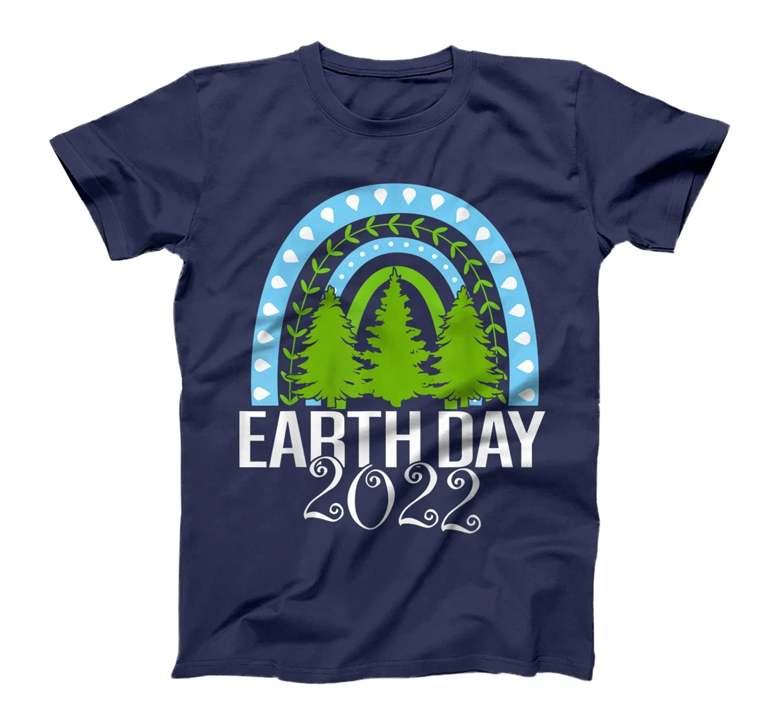 Earth Day Everyday Rainbow Pine Tree Tee Conservation 2022 T-Shirt, Kid T-Shirt and Women T-Shirt