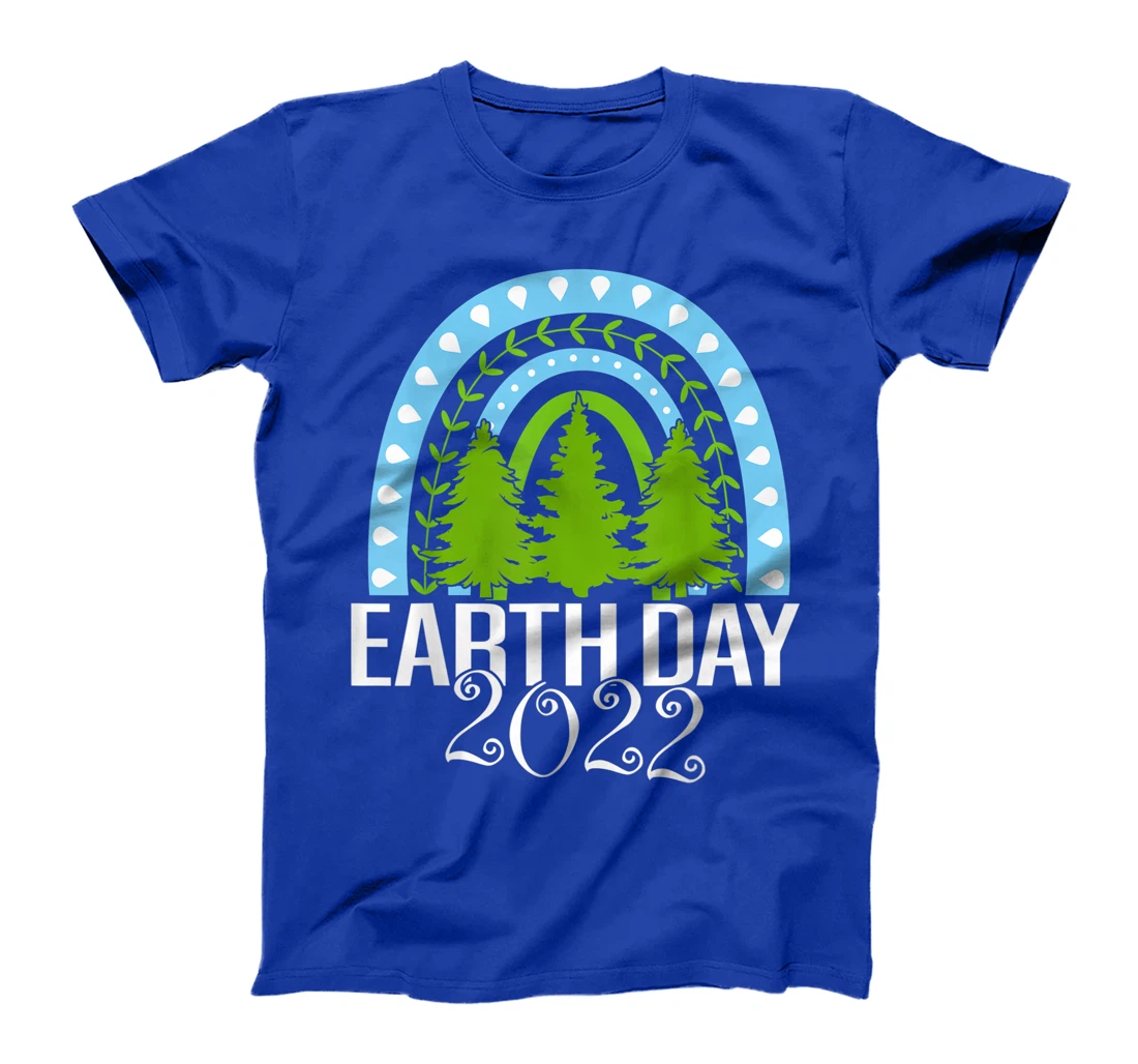 Earth Day Everyday Rainbow Pine Tree Tee Conservation 2022 T-Shirt, Kid T-Shirt and Women T-Shirt