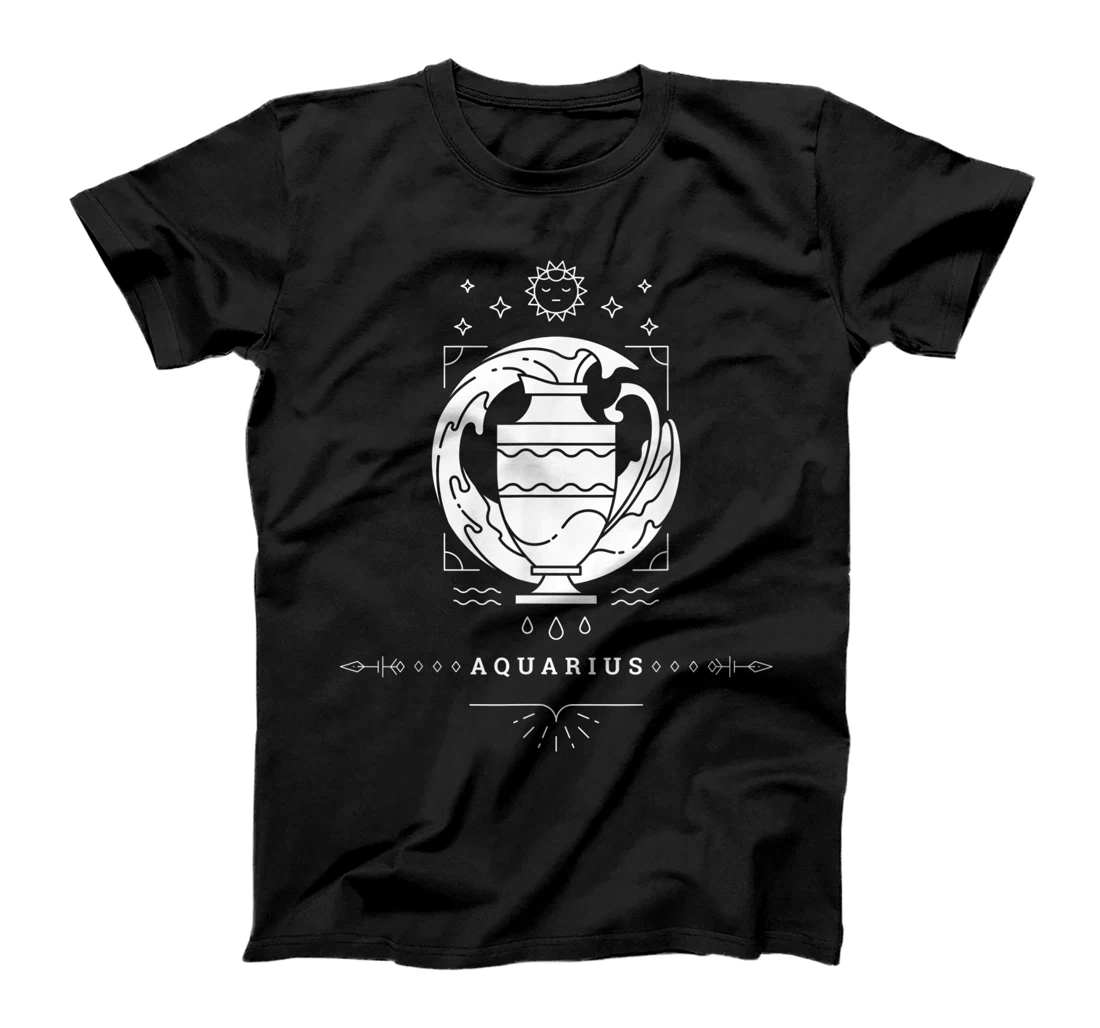 Aquarius Zodiac Sign Novelty Graphic Tees & Cool Designs T-Shirt, Kid T-Shirt and Women T-Shirt