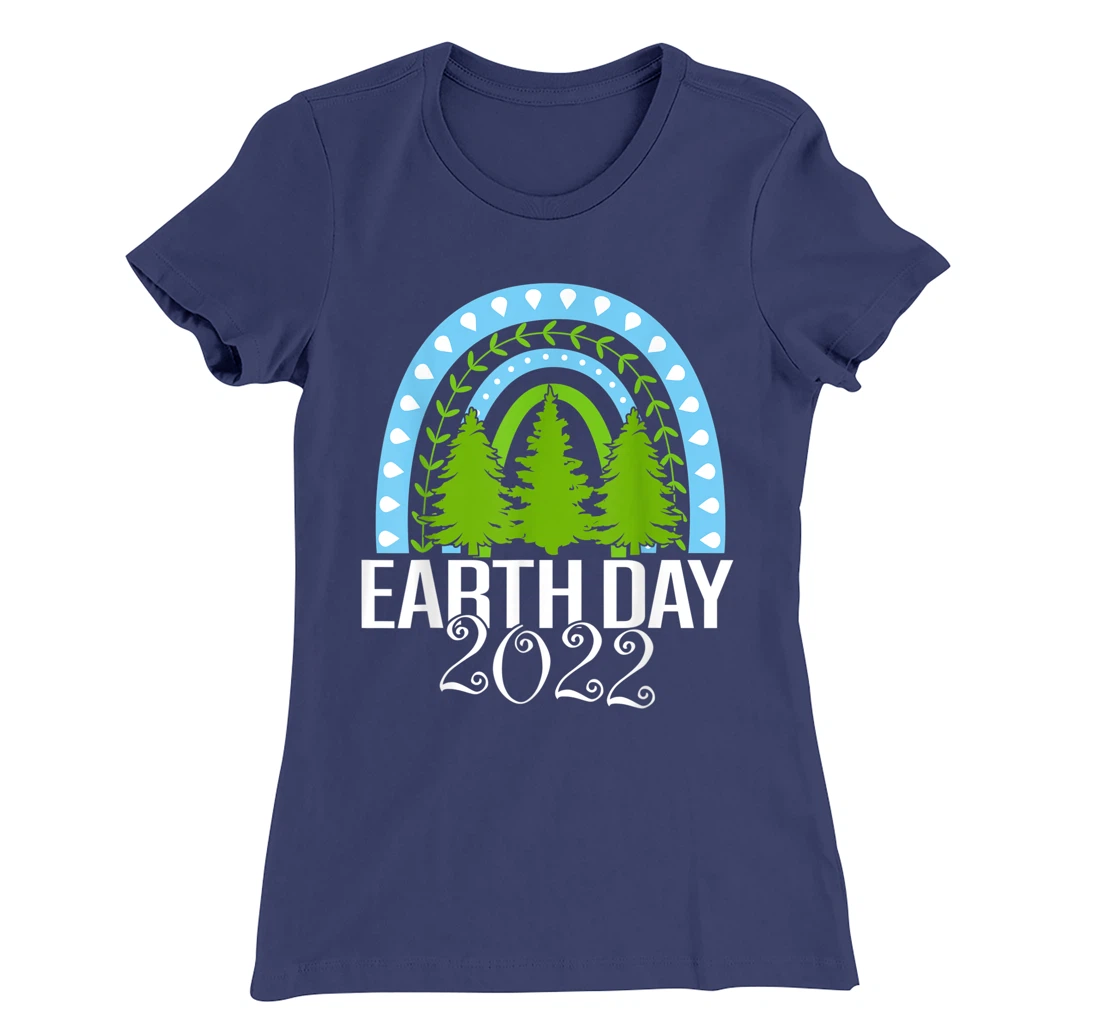 Earth Day Everyday Rainbow Pine Tree Tee Conservation 2022 T-Shirt, Kid T-Shirt and Women T-Shirt